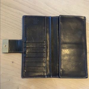 Vintage Carolina Herrera wallet in dark brown